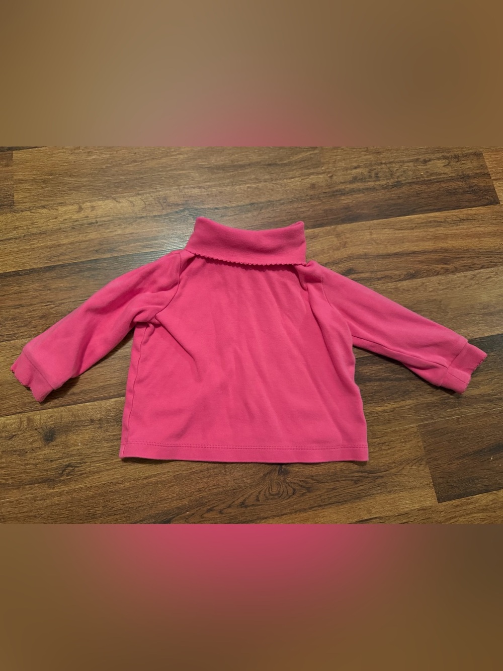 Pink long sleeve turtleneck